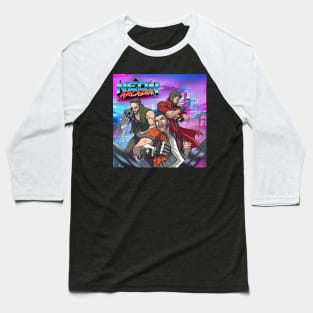 Neon Arcadia Band Art Baseball T-Shirt